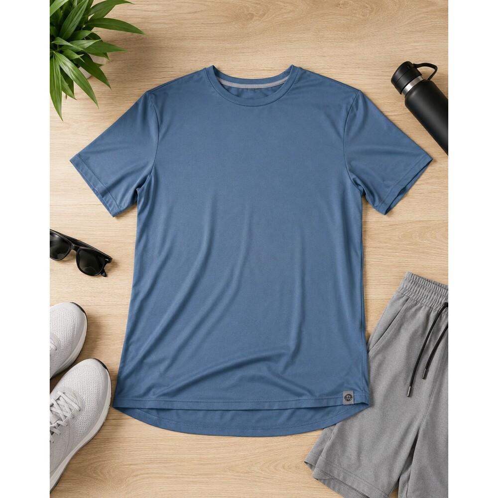 Mondetta Outdoor Project Blue Performance T Shirt Mens Athletic